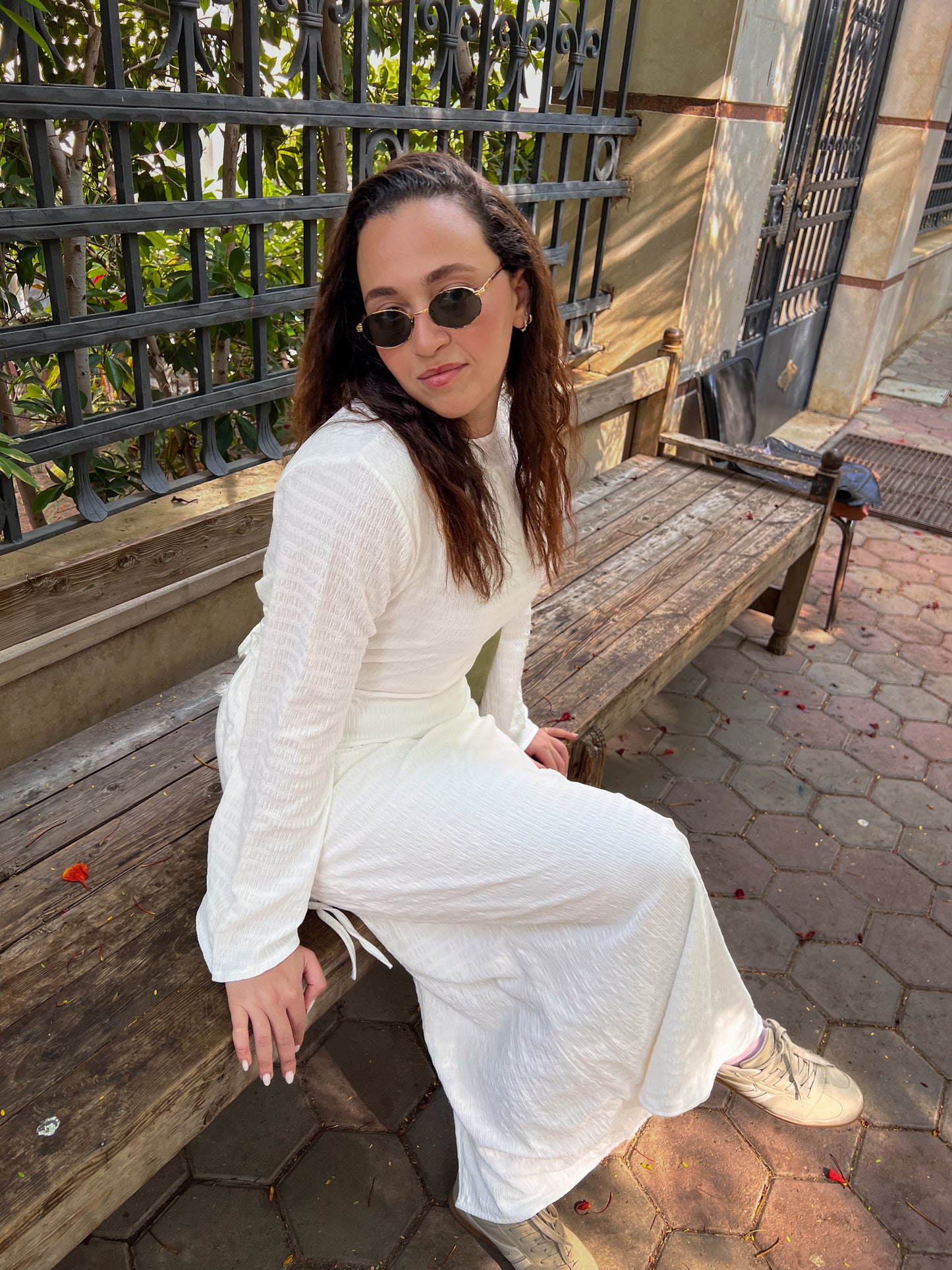 white basic summer dress