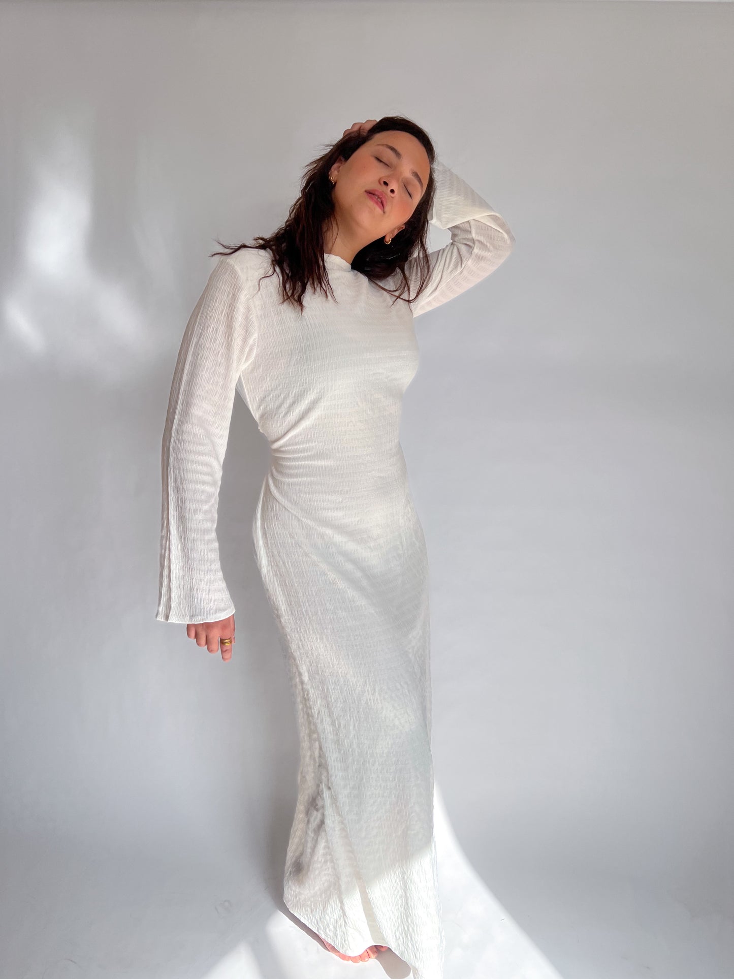 white basic summer dress