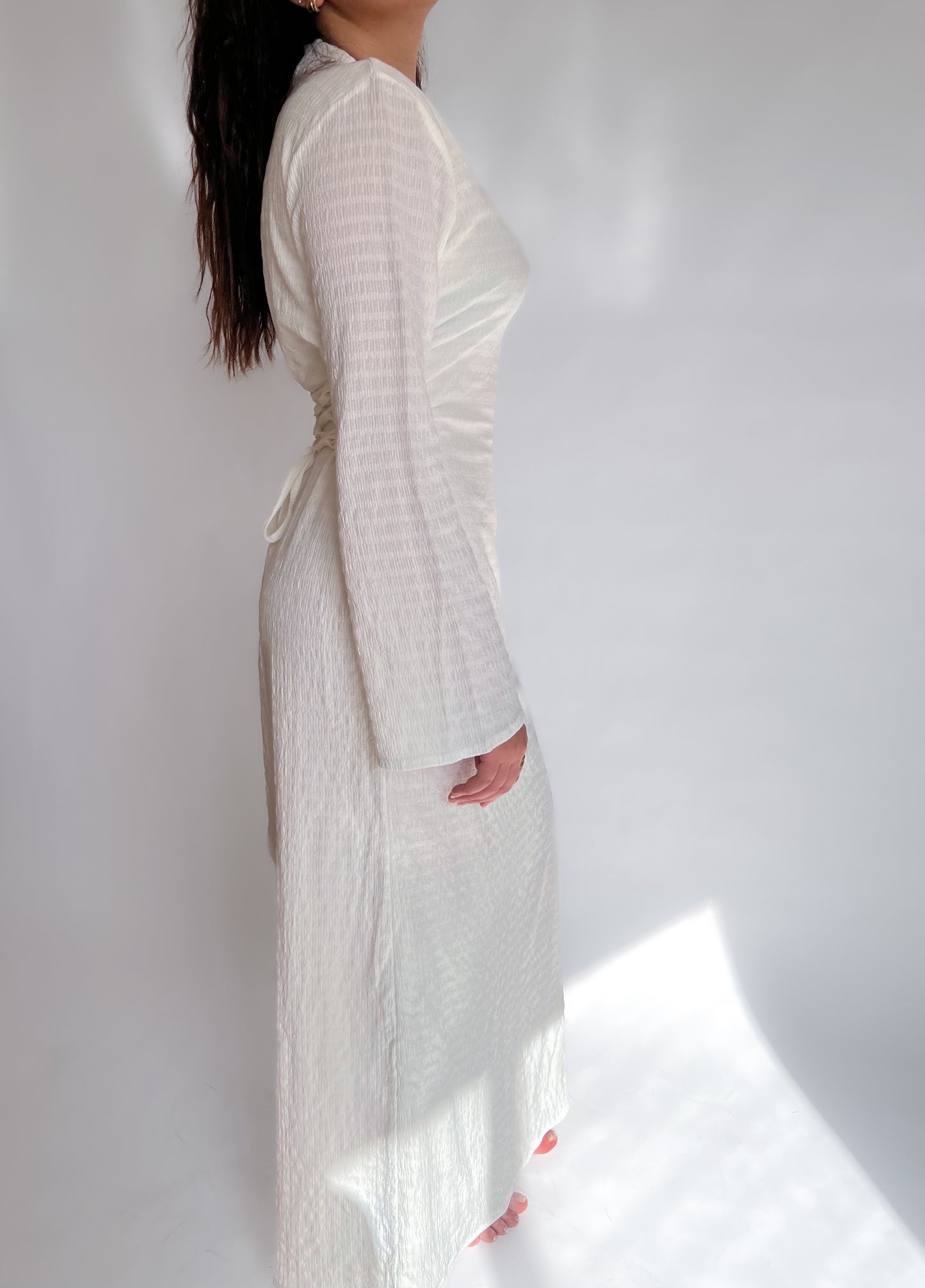 white basic summer dress