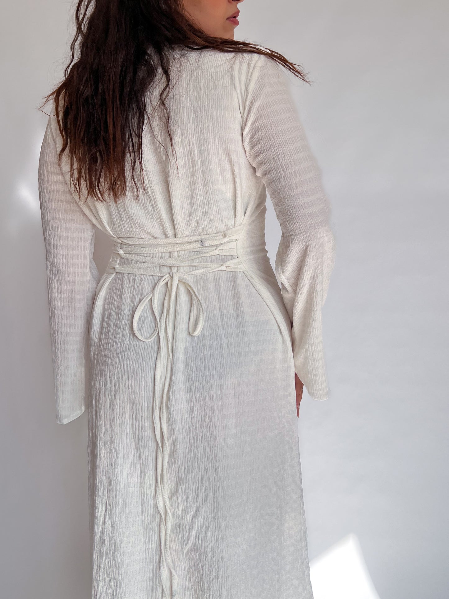 white basic summer dress