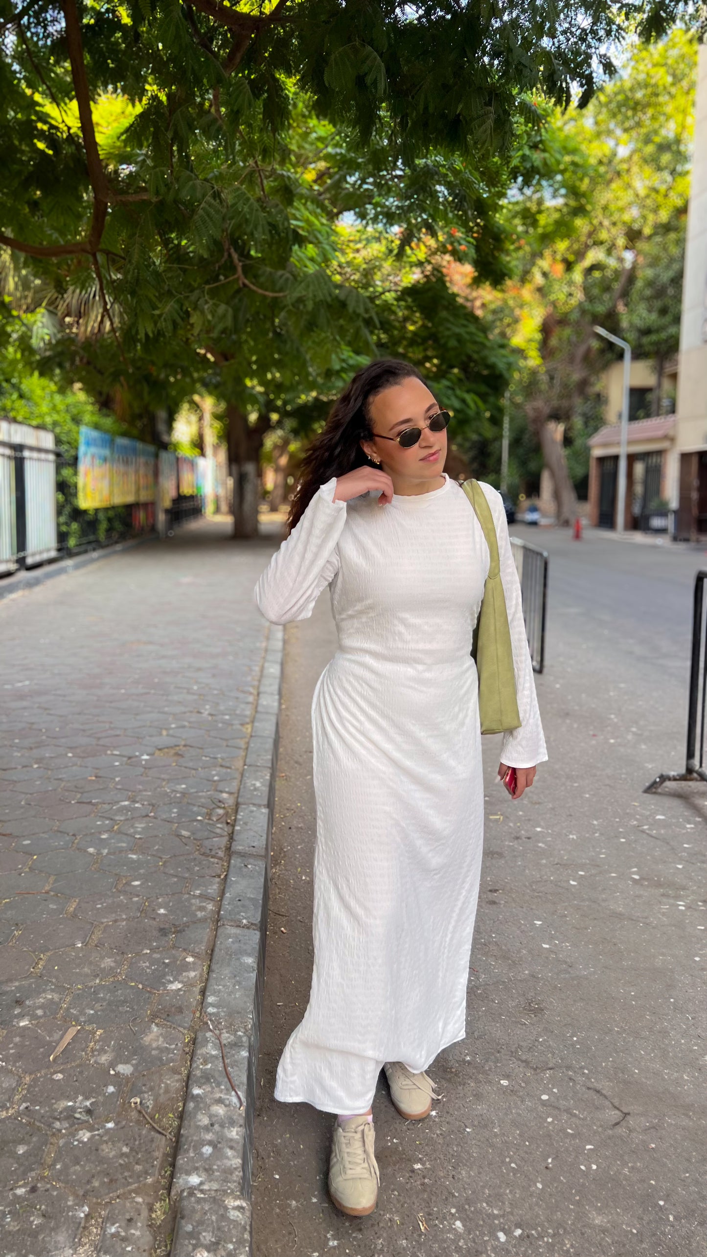 white basic summer dress